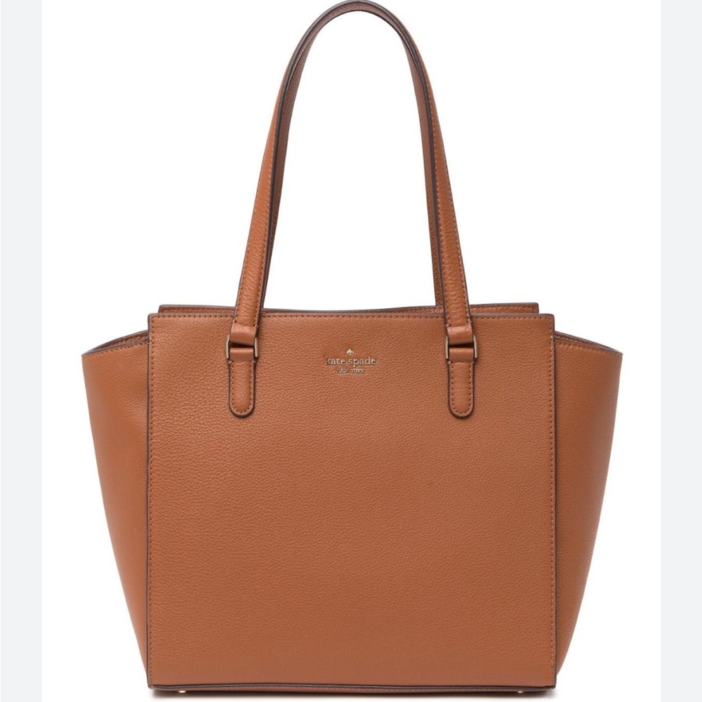 Kate Spade Jackson Medium Pebbled Leather Bag In Tan